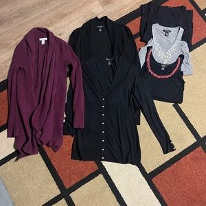 White House Black Market Set (3 sweaters, 3 sleeveless tops)